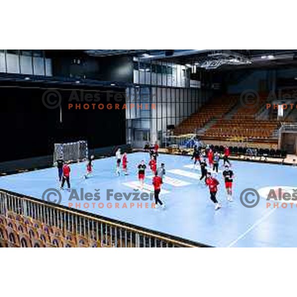 RK LL Grosist Slovan practice session in Tivoli Hall, Ljubljana, Slovenia on October 13, 2025