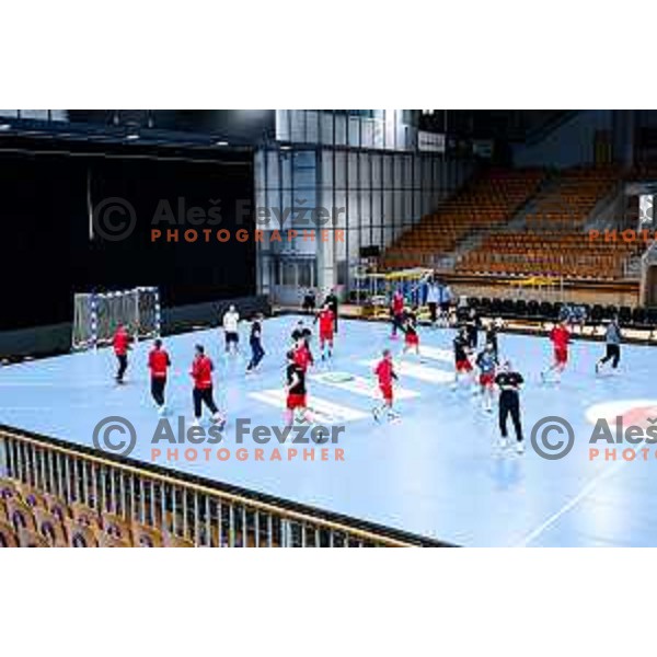 RK LL Grosist Slovan practice session in Tivoli Hall, Ljubljana, Slovenia on October 13, 2025