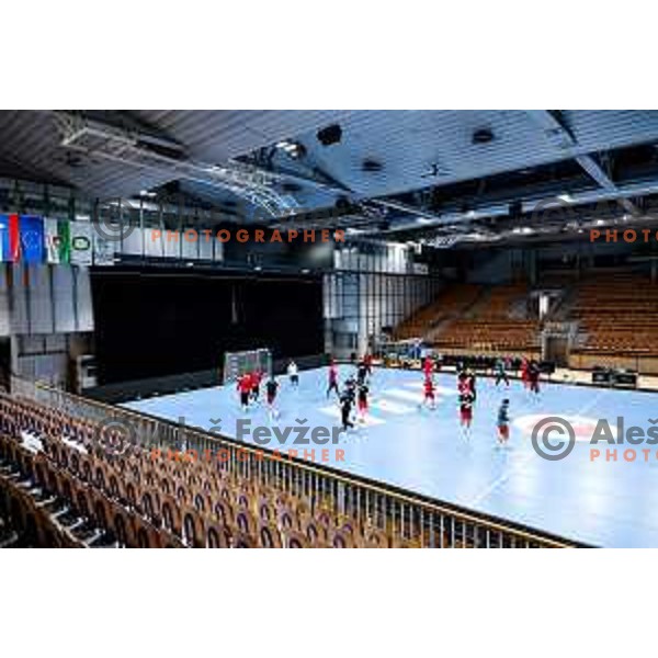 RK LL Grosist Slovan practice session in Tivoli Hall, Ljubljana, Slovenia on October 13, 2025