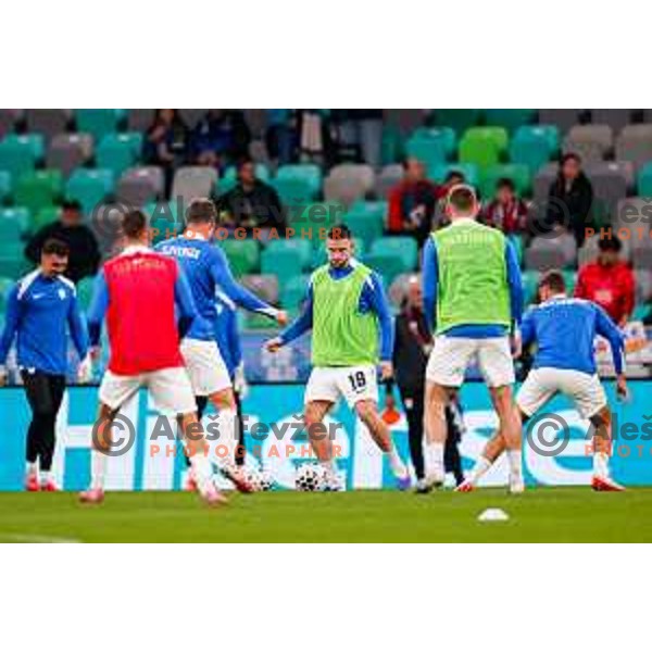 Zan Vipotnik during FIFA World Cup 2026 European Qualifiers match between Slovenia and Switzerland in SRC Stozice, Ljubljana, Slovenia on October 13, 2025