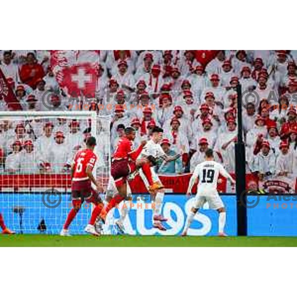Benjamin Sesko in action during FIFA World Cup 2026 European Qualifiers match between Slovenia and Switzerland in SRC Stozice, Ljubljana, Slovenia on October 13, 2025