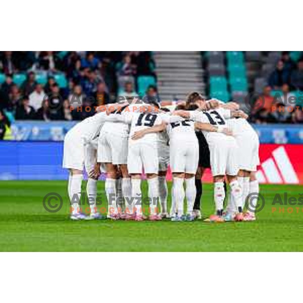 during FIFA World Cup 2026 European Qualifiers match between Slovenia and Switzerland in SRC Stozice, Ljubljana, Slovenia on October 13, 2025