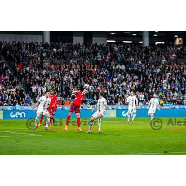 during FIFA World Cup 2026 European Qualifiers match between Slovenia and Switzerland in SRC Stozice, Ljubljana, Slovenia on October 13, 2025