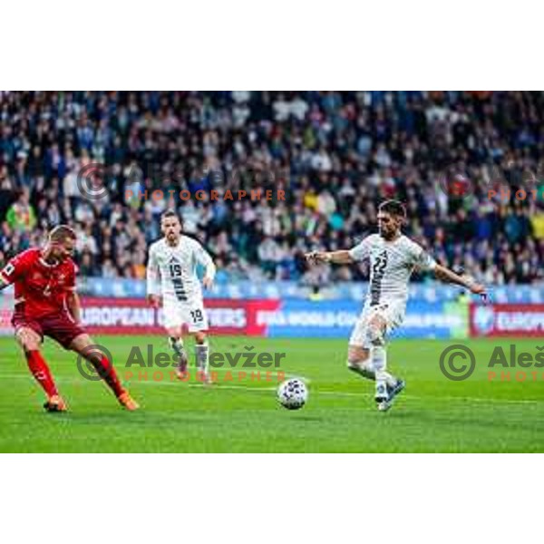 during FIFA World Cup 2026 European Qualifiers match between Slovenia and Switzerland in SRC Stozice, Ljubljana, Slovenia on October 13, 2025