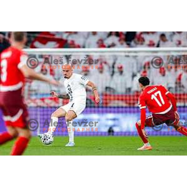 during FIFA World Cup 2026 European Qualifiers match between Slovenia and Switzerland in SRC Stozice, Ljubljana, Slovenia on October 13, 2025