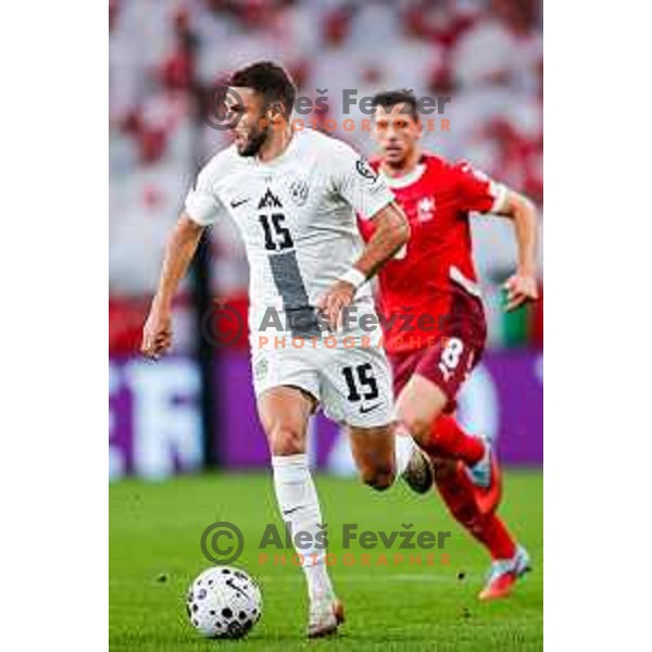 Danijel Sturm during FIFA World Cup 2026 European Qualifiers match between Slovenia and Switzerland in SRC Stozice, Ljubljana, Slovenia on October 13, 2025