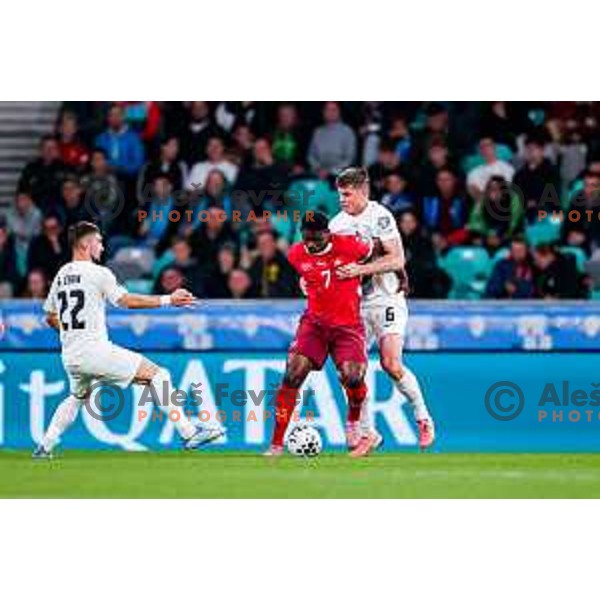 during FIFA World Cup 2026 European Qualifiers match between Slovenia and Switzerland in SRC Stozice, Ljubljana, Slovenia on October 13, 2025
