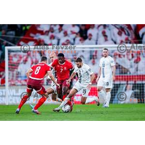 Danijel Sturm during FIFA World Cup 2026 European Qualifiers match between Slovenia and Switzerland in SRC Stozice, Ljubljana, Slovenia on October 13, 2025