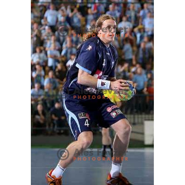 David Miklavcic at handball match Slovenia- Germany in Qualification for Euro 2010, played in Arena Zlatorog, Celje, Slovenia 2.11.2008. Germany won 27:26 