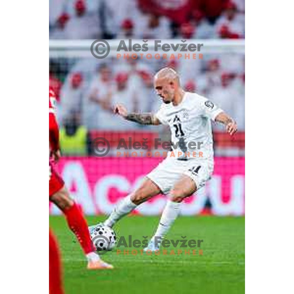 Vanja Drkusic during FIFA World Cup 2026 European Qualifiers match between Slovenia and Switzerland in SRC Stozice, Ljubljana, Slovenia on October 13, 2025