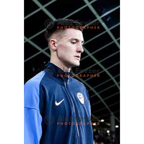 Benjamin Sesko during FIFA World Cup 2026 European Qualifiers match between Slovenia and Switzerland in SRC Stozice, Ljubljana, Slovenia on October 13, 2025
