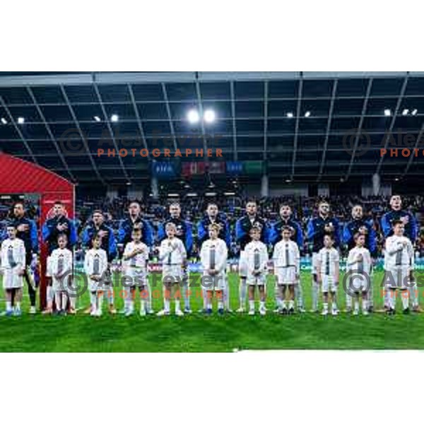 during FIFA World Cup 2026 European Qualifiers match between Slovenia and Switzerland in SRC Stozice, Ljubljana, Slovenia on October 13, 2025