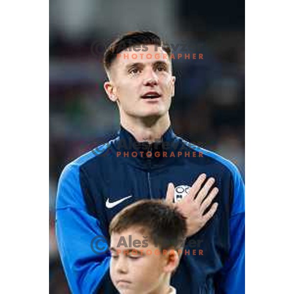 Benjamin Sesko during FIFA World Cup 2026 European Qualifiers match between Slovenia and Switzerland in SRC Stozice, Ljubljana, Slovenia on October 13, 2025