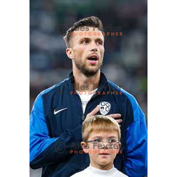 David Brekalo during FIFA World Cup 2026 European Qualifiers match between Slovenia and Switzerland in SRC Stozice, Ljubljana, Slovenia on October 13, 2025