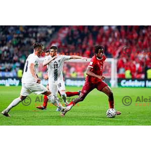 during FIFA World Cup 2026 European Qualifiers match between Slovenia and Switzerland in SRC Stozice, Ljubljana, Slovenia on October 13, 2025