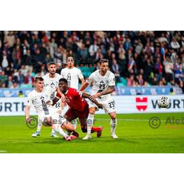 Jaka Bijol during FIFA World Cup 2026 European Qualifiers match between Slovenia and Switzerland in SRC Stozice, Ljubljana, Slovenia on October 13, 2025