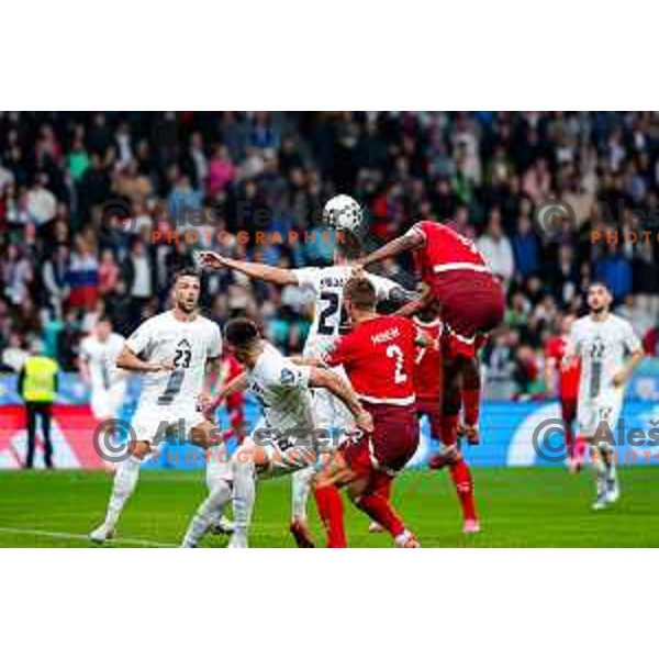 during FIFA World Cup 2026 European Qualifiers match between Slovenia and Switzerland in SRC Stozice, Ljubljana, Slovenia on October 13, 2025