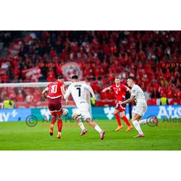 Svit Seslar in action during FIFA World Cup 2026 European Qualifiers match between Slovenia and Switzerland in SRC Stozice, Ljubljana, Slovenia on October 13, 2025