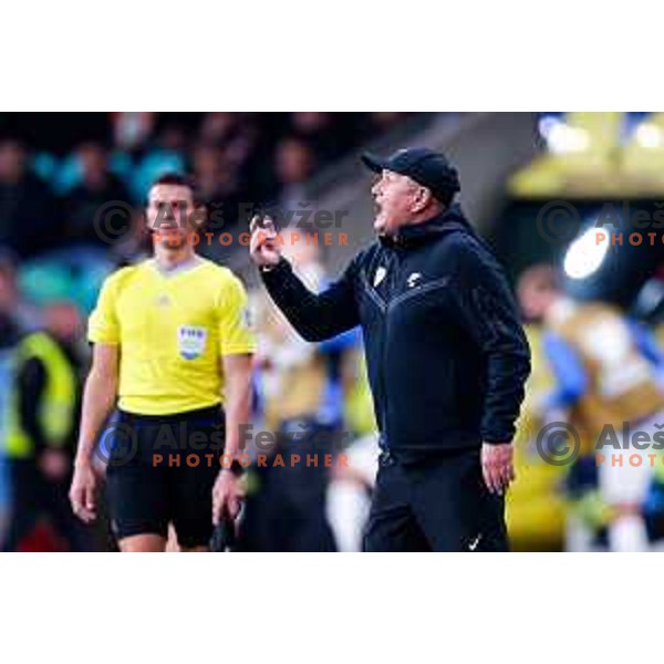 Matjaz Kek, head coach of Slovenia during FIFA World Cup 2026 European Qualifiers match between Slovenia and Switzerland in SRC Stozice, Ljubljana, Slovenia on October 13, 2025