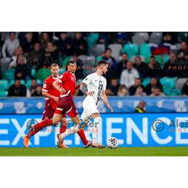 during FIFA World Cup 2026 European Qualifiers match between Slovenia and Switzerland in SRC Stozice, Ljubljana, Slovenia on October 13, 2025
