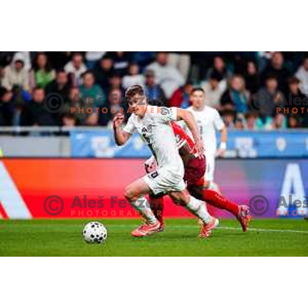 Jaka Bijol during FIFA World Cup 2026 European Qualifiers match between Slovenia and Switzerland in SRC Stozice, Ljubljana, Slovenia on October 13, 2025
