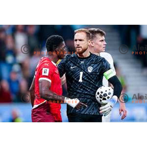 Jan Oblak during FIFA World Cup 2026 European Qualifiers match between Slovenia and Switzerland in SRC Stozice, Ljubljana, Slovenia on October 13, 2025