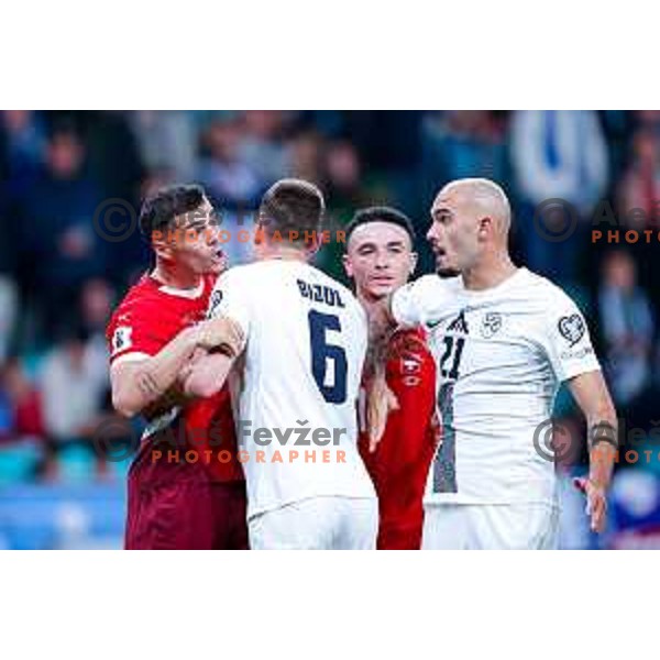 Jaka Bijol during FIFA World Cup 2026 European Qualifiers match between Slovenia and Switzerland in SRC Stozice, Ljubljana, Slovenia on October 13, 2025