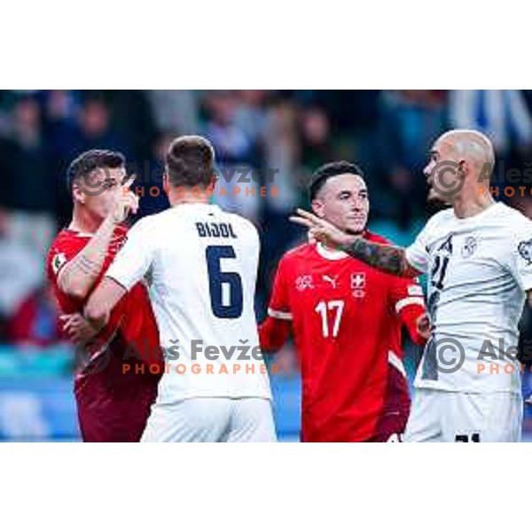 Jaka Bijol during FIFA World Cup 2026 European Qualifiers match between Slovenia and Switzerland in SRC Stozice, Ljubljana, Slovenia on October 13, 2025