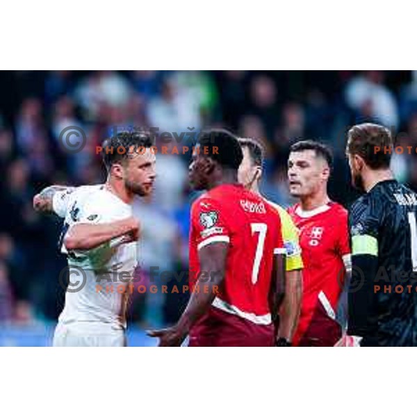 David Brekalo during FIFA World Cup 2026 European Qualifiers match between Slovenia and Switzerland in SRC Stozice, Ljubljana, Slovenia on October 13, 2025
