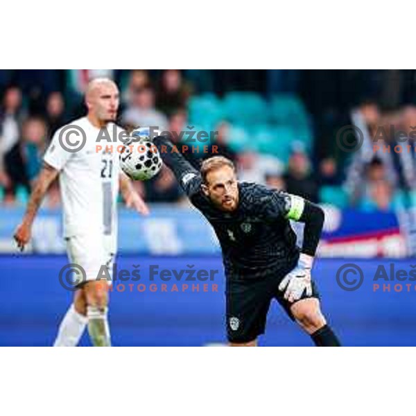 Jan Oblak during FIFA World Cup 2026 European Qualifiers match between Slovenia and Switzerland in SRC Stozice, Ljubljana, Slovenia on October 13, 2025