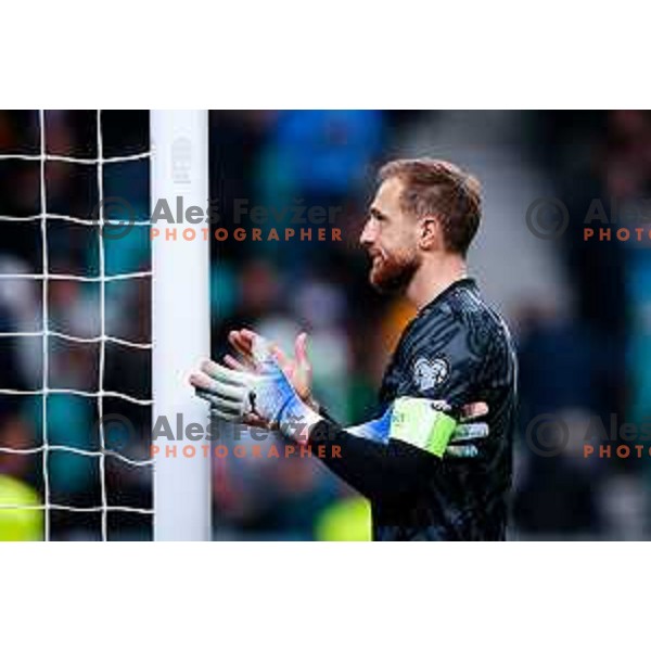 Jan Oblak during FIFA World Cup 2026 European Qualifiers match between Slovenia and Switzerland in SRC Stozice, Ljubljana, Slovenia on October 13, 2025