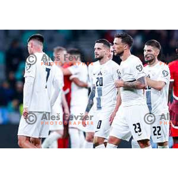 David Brekalo during FIFA World Cup 2026 European Qualifiers match between Slovenia and Switzerland in SRC Stozice, Ljubljana, Slovenia on October 13, 2025