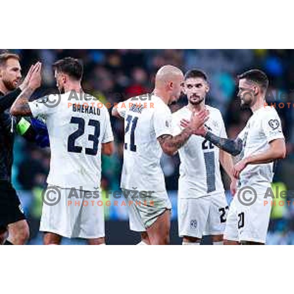 Vanja Drkusic during FIFA World Cup 2026 European Qualifiers match between Slovenia and Switzerland in SRC Stozice, Ljubljana, Slovenia on October 13, 2025