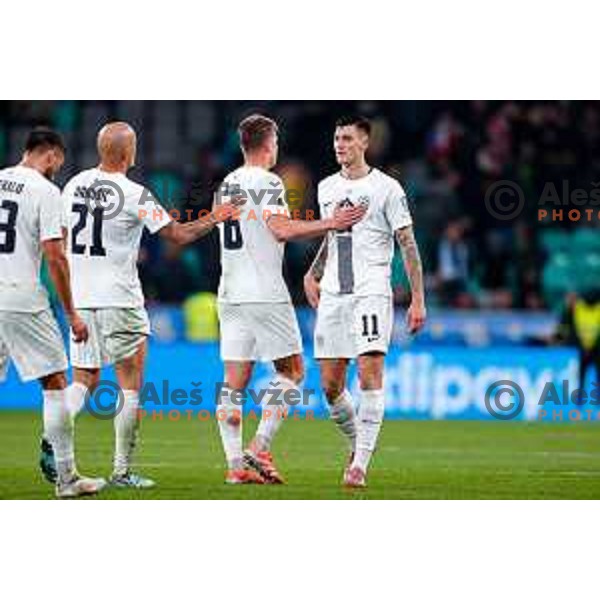 Benjamin Sesko during FIFA World Cup 2026 European Qualifiers match between Slovenia and Switzerland in SRC Stozice, Ljubljana, Slovenia on October 13, 2025
