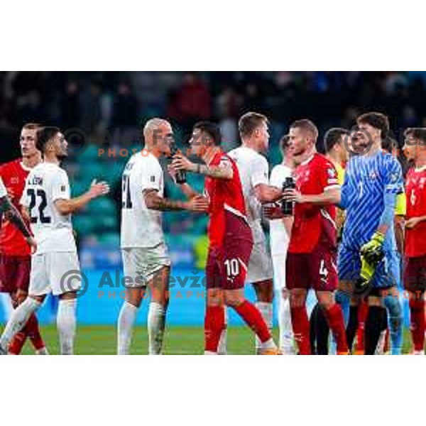 Granit Xhaka (SUI) during FIFA World Cup 2026 European Qualifiers match between Slovenia and Switzerland in SRC Stozice, Ljubljana, Slovenia on October 13, 2025