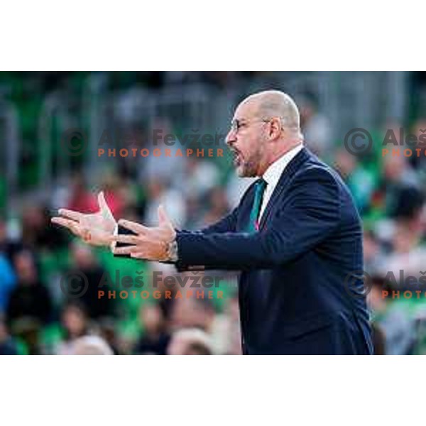 Zvezdan Mitrovic during BKT EuroCup 2025-2026 basketball match between Cedevita Olimpija (SLO) and Aris Thessaloniki Betsson (GRE) in SRC Stozice, Ljubljana, Slovenia on October 14, 2025