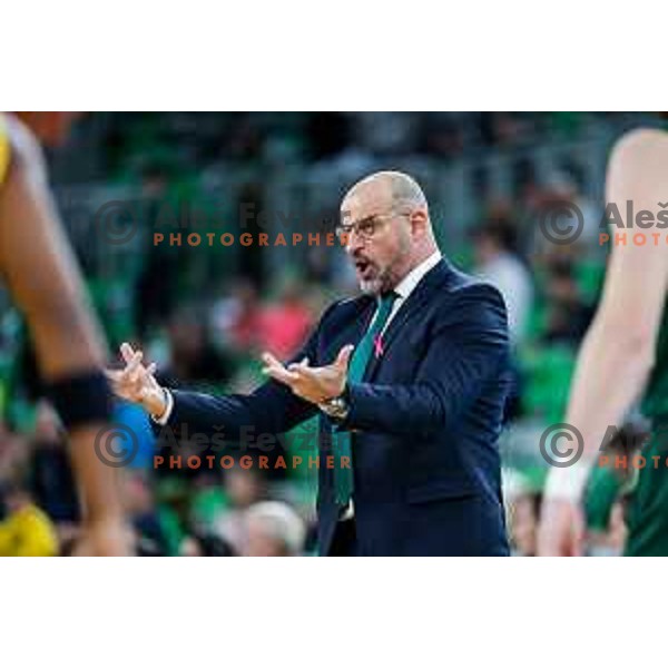 Zvezdan Mitrovic during BKT EuroCup 2025-2026 basketball match between Cedevita Olimpija (SLO) and Aris Thessaloniki Betsson (GRE) in SRC Stozice, Ljubljana, Slovenia on October 14, 2025