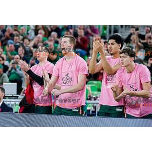 in action during BKT EuroCup 2025-2026 basketball match between Cedevita Olimpija (SLO) and Aris Thessaloniki Betsson (GRE) in SRC Stozice, Ljubljana, Slovenia on October 14, 2025