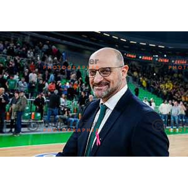 Zvezdan Mitrovic during BKT EuroCup 2025-2026 basketball match between Cedevita Olimpija (SLO) and Aris Thessaloniki Betsson (GRE) in SRC Stozice, Ljubljana, Slovenia on October 14, 2025