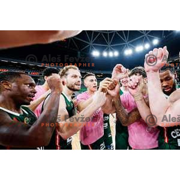in action during BKT EuroCup 2025-2026 basketball match between Cedevita Olimpija (SLO) and Aris Thessaloniki Betsson (GRE) in SRC Stozice, Ljubljana, Slovenia on October 14, 2025
