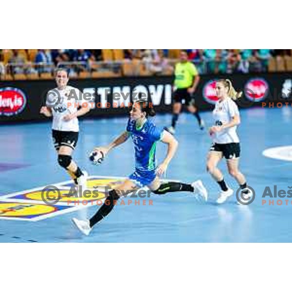 Ivona Barukcic in action during European Championship Women 2026 Qualifiers handball match between Slovenia and Belgium in Arena Bonifika, Koper, Slovenia on October 15, 2025