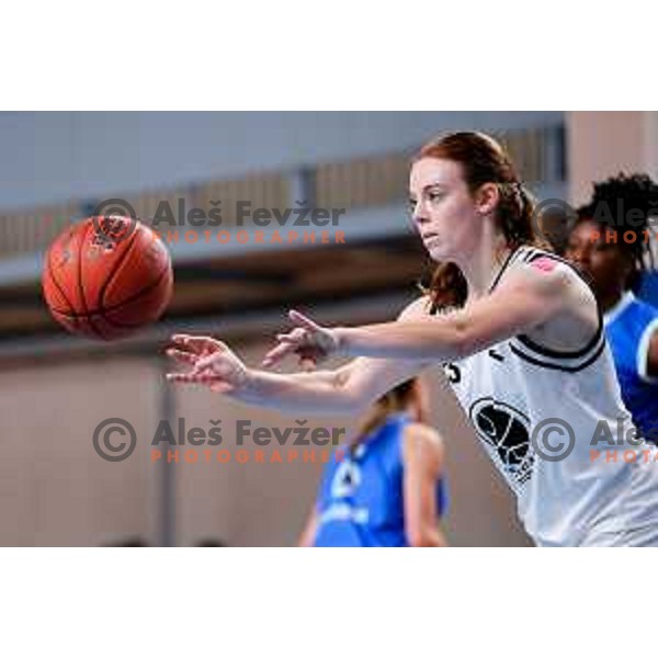 Dunja Maric of Jezica in action during 1.SKL League 2025/2026 basketball match between Jezica and Cinkarna Celje in Ljubljana, Slovenia on October 15, 2025. Photo: Filip Barbalic
