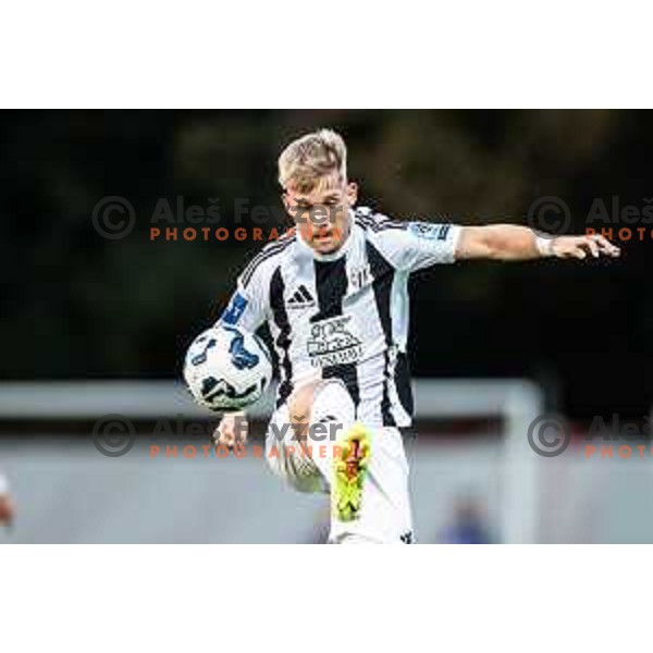 Niko Kasalo in action during Prva liga Telemach 2025/26 football match between NK Aluminij and NK Mura in Sportni park Kidricevo, Slovenia on October 17, 2025. Photo: Jure Banfi