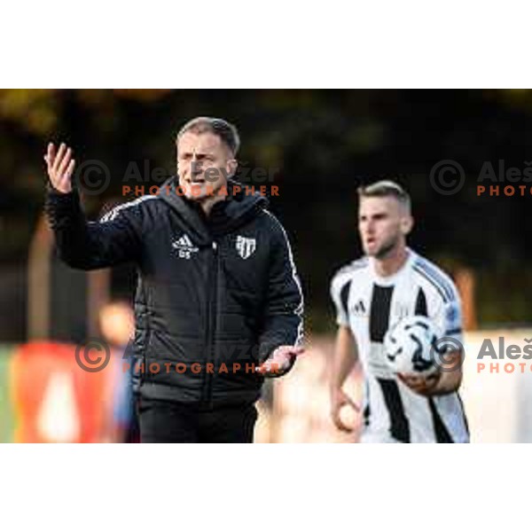 Darjan Slavic, head coach of NK Mura during Prva liga Telemach 2025/26 football match between NK Aluminij and NK Mura in Sportni park Kidricevo, Slovenia on October 17, 2025. Photo: Jure Banfi