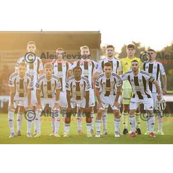 NK Mura starting eleven during Prva liga Telemach 2025/26 football match between NK Aluminij and NK Mura in Sportni park Kidricevo, Slovenia on October 17, 2025. Photo: Jure Banfi