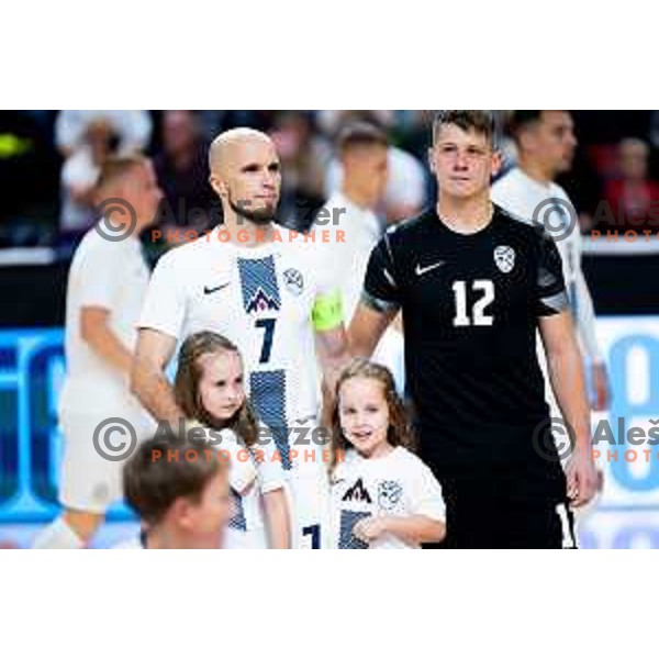 Igor Osredkar of Slovenia prior to the Futsal Friendly match between Slovenia and Croatia in Dvorana Kodeljevo, Ljubljana, Slovenia on October 17, 2025. Photo: Filip Barbalic