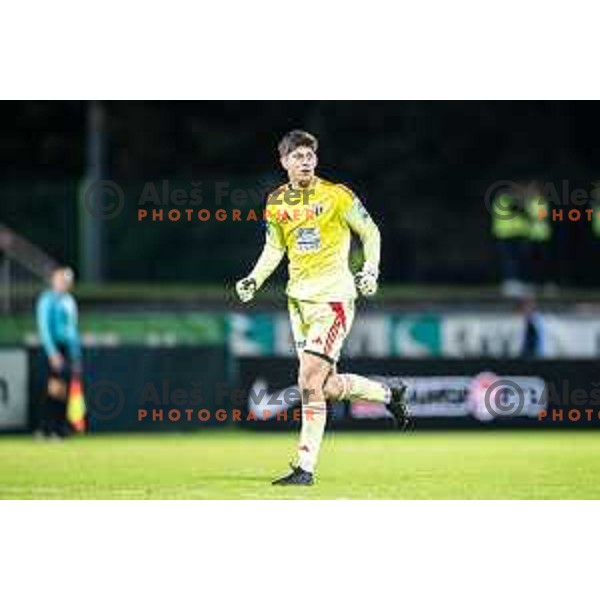 Nejc Dermastija during Prva liga Telemach 2025/26 football match between NK Aluminij and NK Mura in Sportni park Kidricevo, Slovenia on October 17, 2025. Photo: Jure Banfi