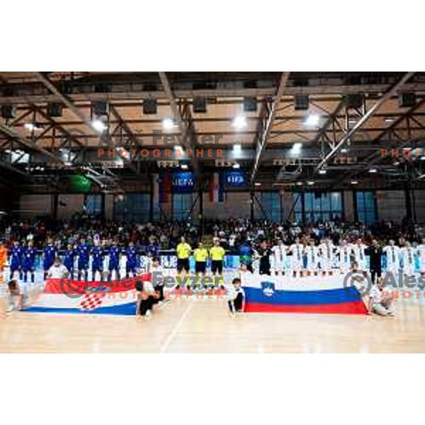 Dvorana Kodeljevo prior to the Futsal Friendly match between Slovenia and Croatia in Dvorana Kodeljevo, Ljubljana, Slovenia on October 17, 2025. Photo: Filip Barbalic
