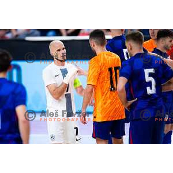 Igor Osredkar of Slovenia after Futsal Friendly match between Slovenia and Croatia in Dvorana Kodeljevo, Ljubljana, Slovenia on October 17, 2025. Photo: Filip Barbalic