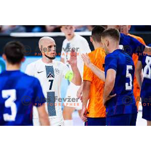 Igor Osredkar of Slovenia after Futsal Friendly match between Slovenia and Croatia in Dvorana Kodeljevo, Ljubljana, Slovenia on October 17, 2025. Photo: Filip Barbalic